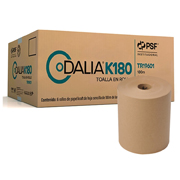 Toalla Dalia en rollo natural Dalia 180 m, caja c/ 6 bobinas