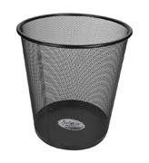 Cesto de malla redondo metalico Sablon color negro