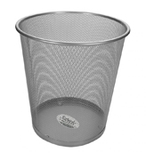 Cesto de malla redondo metalico Sablon color gris