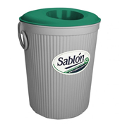 Cesto tapa circular organico Sablon, tamaño grande