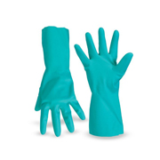 Guantes de nitrilo santul talla g color azul para limpieza industrial