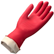 Guantes de latex antiderrapantes n 10 Vitex color rojo