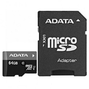 Memoria Flash Adata Premier, 64GB Microsdxc Uhs-I Clase 10, Con Adaptador