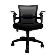 Silla ejecutiva ERGO MESSINA respaldo enmalla y asiento en tela