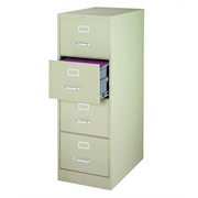 Archivero metálico OFFICE DIMENSION tamaño oficio 4 gavetas color almendra