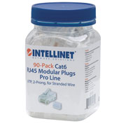 Plug Intellinet RJ45 CAT 6 UTP multifilar pro 90