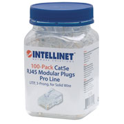 Plug Intellinet RJ45 CAT 5e UTP solido pro 100pz