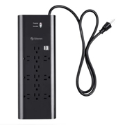 Supresor de picos 12 contactos de 2065j STEREN negro 1 pza