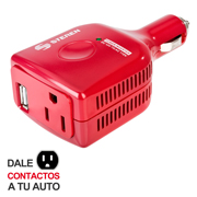 Inversor de corriente automotriz 75w STEREN 1pza