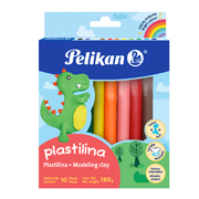 Plastilina Pelikan colores surtidos cajacon 10 barras