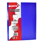 Cuaderno cosido Dietrix profesional cuadro 7 mm 100 hojas color azul marino