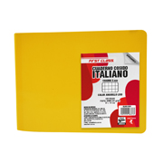 Cuaderno cosido Dietrix forma italiana cuadro 5 mm 100 hojas color amarillo