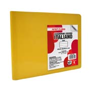 Cuaderno cosido Dietrix forma italiana raya 100 hojas color amarillo