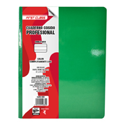 Cuaderno cosido Dietrix profesional doble raya 100 hojas color  verde obscuro