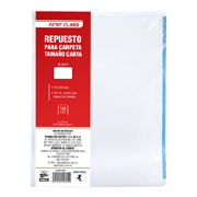 LM-Repuesto para carpeta Dietrix carta bcas 100 hojas con filo de colores