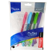 Bolígrafo fino Pin Point 0.7 mm colores surtidos empaque con 5 pzas