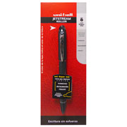 Bolígrafo antifraude mediano Uni-Ball Jetstream 1.0 mm color negro blíster