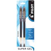 Bolígrafo fino Super Gel Pilot tinta gelpunta rodante, color negro, blister