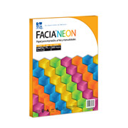 Papel Facia Neon carta color naranja 75 gr