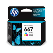 Cartucho de tinta HP ink 667 tricolor .