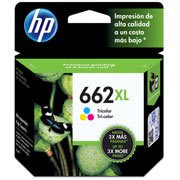 Cartucho de tinta tricolor HP 662xl .