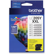 Cartucho brother color amarillo LC205Y .