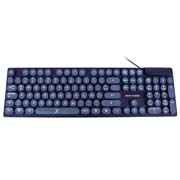 Teclado Perfect Choice alámbrico black round