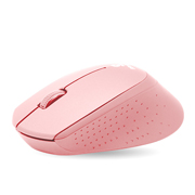 MOUSE INALAMBRICO CON BATERIAS ROSA .