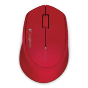 Mouse Logitech M280 inalámbrico USB Rojo.