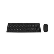 Kit teclado y mouse Perfect Choice Inalámbrico negro black round