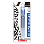 Boligrafo gel j roller rx zebra, punto mediano 0,7 mm, azul, blister 2 pz