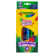 Colores triangulares Crayola con 12 piezas
