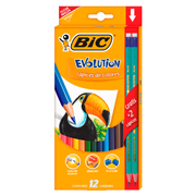 COLORES BIC EVOLUTION 12 PIEZAS .