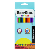 LÁPICES COLORES PREMIUM BARRILITO 12P MM