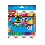Lápices de color Maped formato 2 en 1  Lápiz colorpeps duo 24 x 48 colores