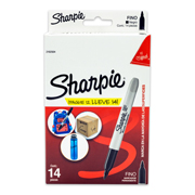 Marcador fino permanente Sharpie negro 12 piezas 2 gratis.