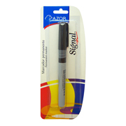 Marcador permanente fino Signal punta bala 1.5 mm color negro blíster