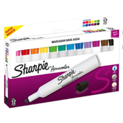 SHARPIE ACUACOLOR 12 PZ COL. SURTIDOS ESTUCHE DE MARCADORES BASE AGUA CON 12 P