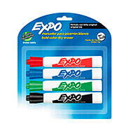 Marcador para pizarron Expo estuche con 4 colores surtidos