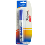 Marcador permanente Signal Xtra punta cincel 6 mm color azul blíster