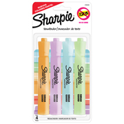 Resaltador Sharpie Tank  blister con 4 piezas colores pastel surtidos