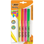 RESALTADOR BIC BRITE LINER BLÍSTER 4 PIEZAS COLORES SURTIDOS
