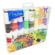 Marcador lavable Aquarelo Grip colores surtidos empaque con 8 pzas