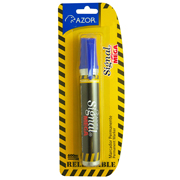 Marcador permanente Signal Mega punta ncel 6 mm color azul blíster