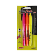 Marcatextos Bacoflash, fino surtido, to fino, rosa, naranja y amarillo, 2 pie