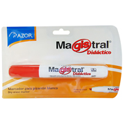 Marcador Magistral Didáctico punta cincel 6 mm color rojo blister con 1 pieza