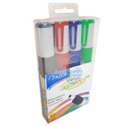 Marcador lavable Aquarelo Grip colore urtidos empaque con 4 pzas