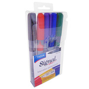 Marcador permanente fino Signal punta bala 1.5 mm colores surtidos 5 pzas