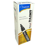 Marcador permanente Signal Paint punta bala color negro caja con 12 pzas