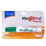 Marcador Magistral Didáctico punta cincel 6 mm color verde blister con 1 pieza